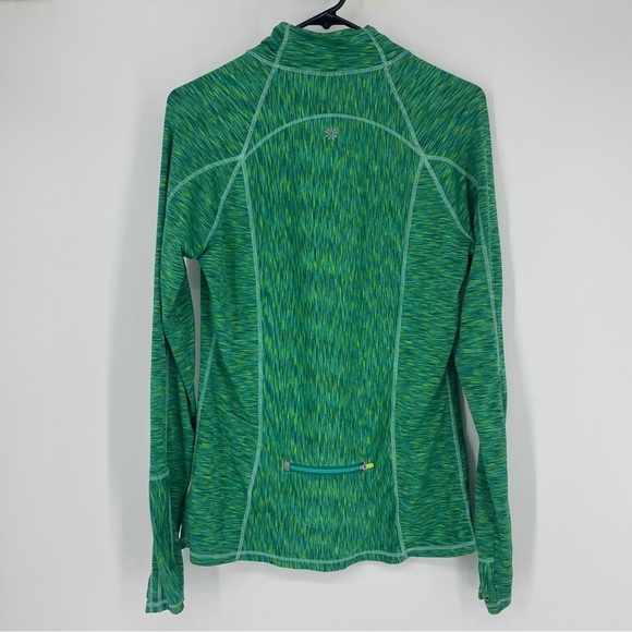 Athleta Women's Green Jacket 1/2 zip lightweight medium - Picture 3 of 4